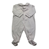 Isabel & Martinez Tutina Manica Lunga Tinta Unita con Ricami per Neonata IM25N451 BEIGE ISABEL & MARTINEZ 