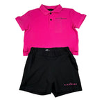 John Richmond Completo 2 Pezzi Polo-Short Bicolore per Bambina RGP26028CE FUXIA/NERO JOHN RICHMOND 