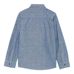 Trussardi Camicia Tinta Unita Manica Lunga In Denim per Bambino TBP25062CAJ AZZURRO TRUSSARDI 