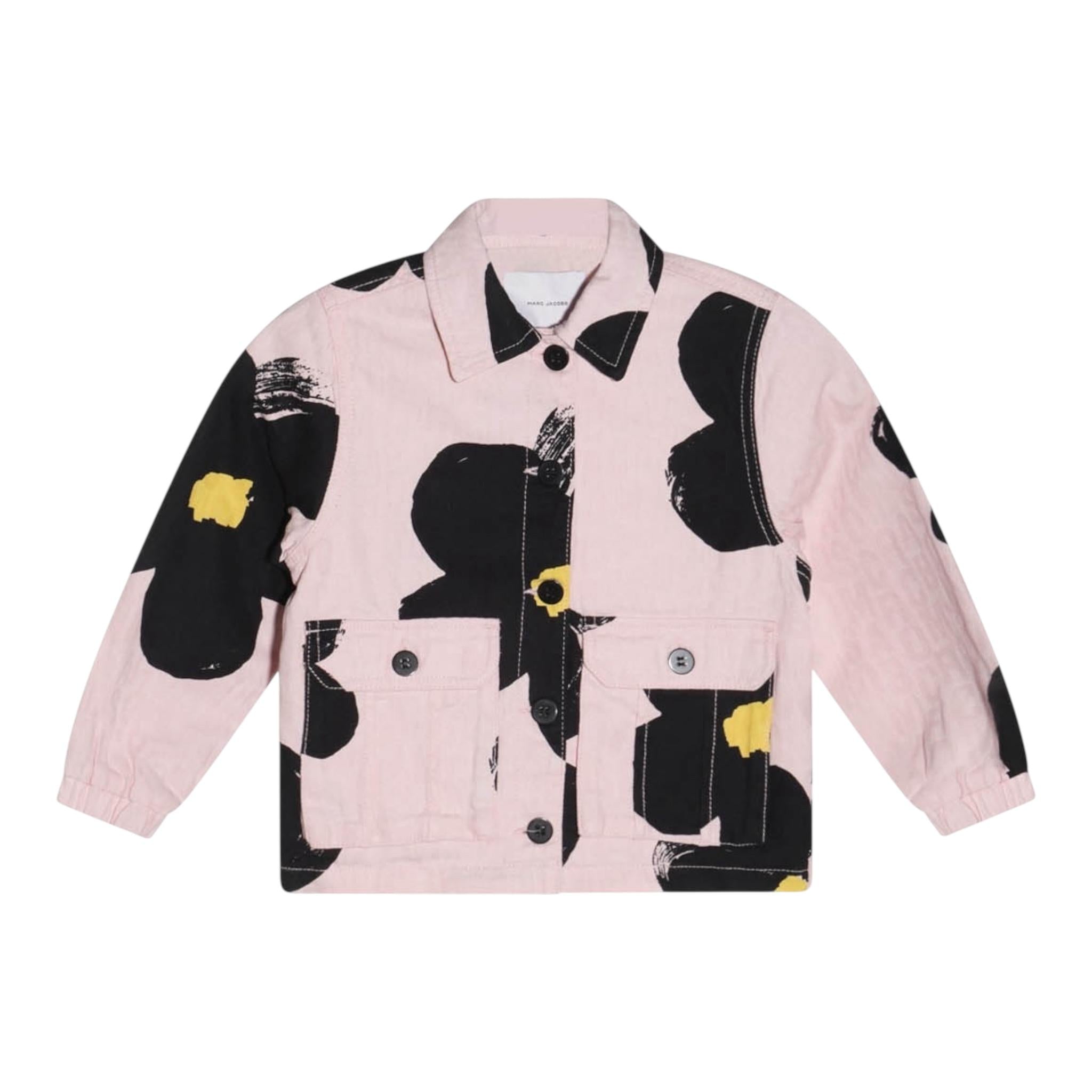 Marc Jacobs Giubbino In Denim Tinta Unita con Fantasia Fiori per Bambina W60424 ROSA MARC JACOBS 