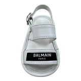 Balmain Sandalo Tinta Unita con Logo per Neonato 6P0A56 BIANCO BALMAIN 