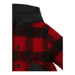 ASPESI cappotto fantasia scozzese con cappuccio Nero/rosso per Bambino F24035GMW3066 NERO/ROSSO ASPESI 