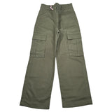 Vicolo Pantalone Tinta Unita Modello Palazzo  per Bambina 3141P1184 VERDE VICOLO 