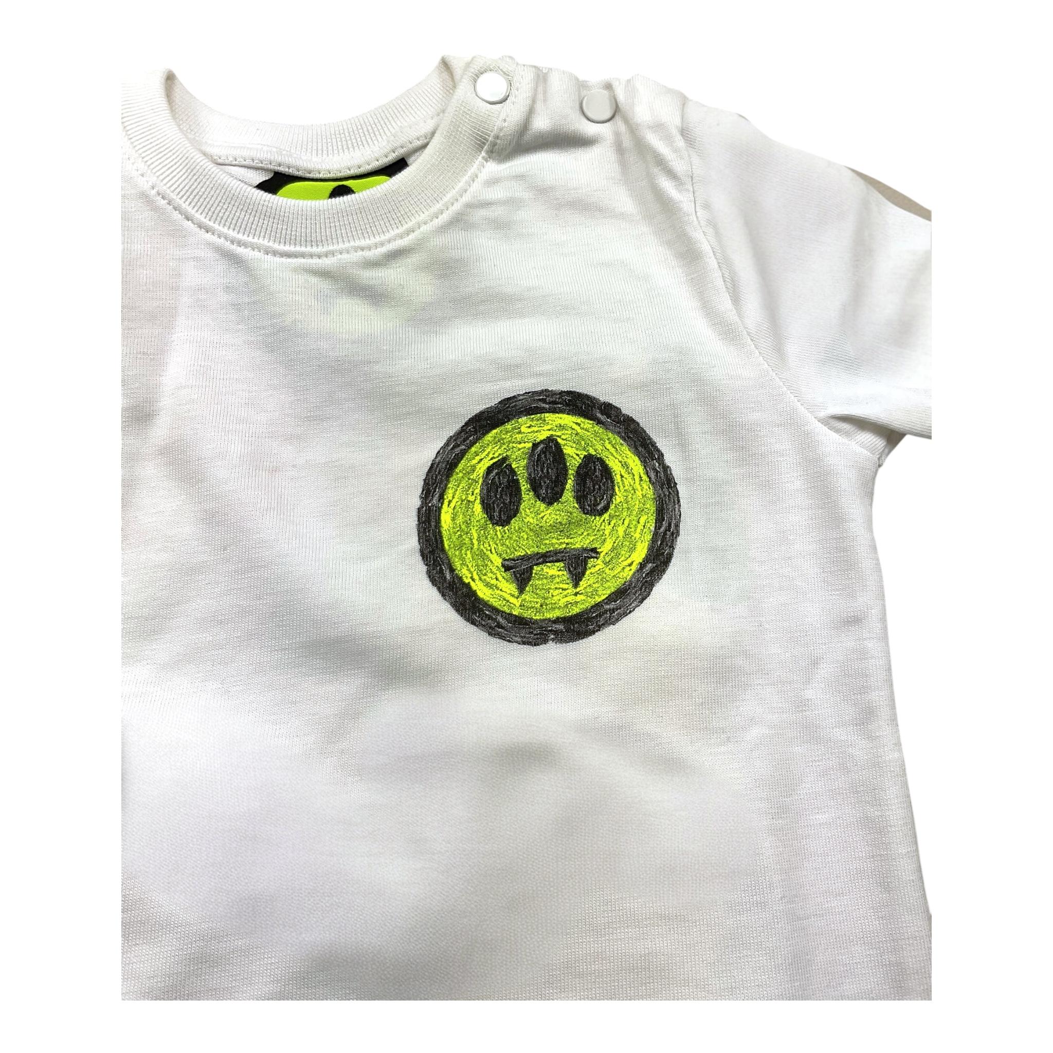 BARROW KIDS shirt girocollo tinta unita con stampa logo Bianco per Neonato F3BKUNTH136 BIANCO BARROW KIDS 