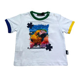 Daniele Alessandrini T-Shirt Girocollo Tinta Unita con Stampa per Neonato 1296M00234NX BIANCO DANIELE ALESSANDRINI 