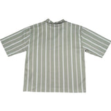 Paolo Pecora Camicia Mezza Manica Fantasia A Righe per Bambino PP42355 VERDE PAOLO PECORA 