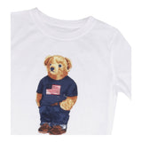 Ralph Lauren Completo 2 Pezzi Pigiama T-Shirt-Bermuda  per Bambino 9P0111 BIANCO RALPH LAUREN 