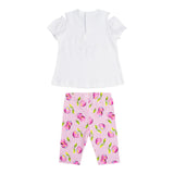Mayoral Completo 3 Pezzi T-Shirt- 2 Leggins per Neonata 1740X BIANCO MAYORAL 