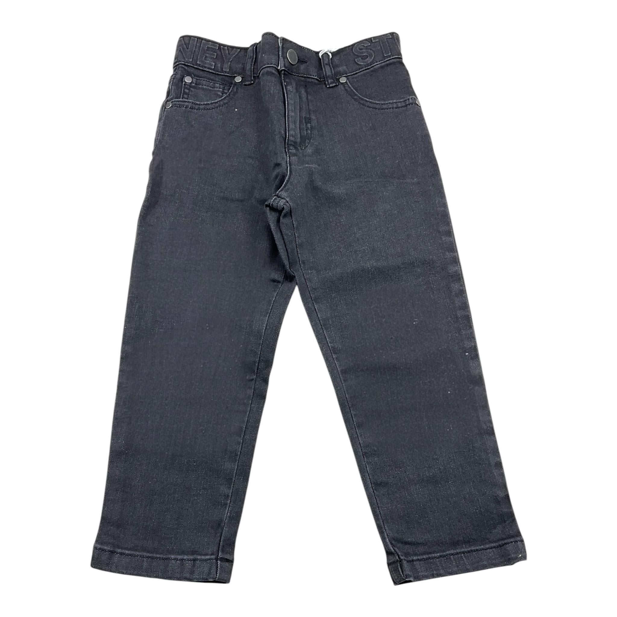 STELLA McCARTNEY jeans tinta unita con girovita regolabile Nero per Bambino TV6P20 NERO STELLA McCARTNEY 