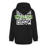 Blauer Felpa Tinta Unita con Stampa E Cappuccio per Neonato 25SBLKF08561 NERO BLAUER 