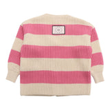Dou Dou Cardigan Bicolore  per Bambina DW9A00 PANNA/ROSA DOU DOU 