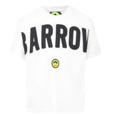 Barrow Kids T-Shirt Girocollo tinta unita con Stampa Bianco per Bambino S5BKJUTH063 BIANCO BARROW KIDS 