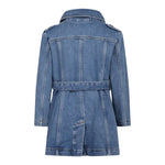 Max&Co. Cappotto Modell Trench Tinta Unita In Denim per Bambina MX0109 BLU MAX&Co. 