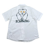 Iceberg Camicia Mezza Manica Tinta Unita con Stampa per Bambino CMICE5104JX BIANCO ICEBERG 
