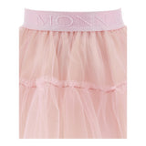 Monnalisa Gonna Tinta Unita con Tulle per Bambina 17EGONX ROSA MONNALISA 