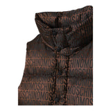 MOSCHINO smanicato tinta unita cn stampe logo Marrone per Bambino HUS04S MARRONE MOSCHINO 