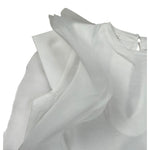 M+E' T-Shirt Girocollo tinta unita con Tulle Bianco per Bambina UE1768X BIANCO M+E' 