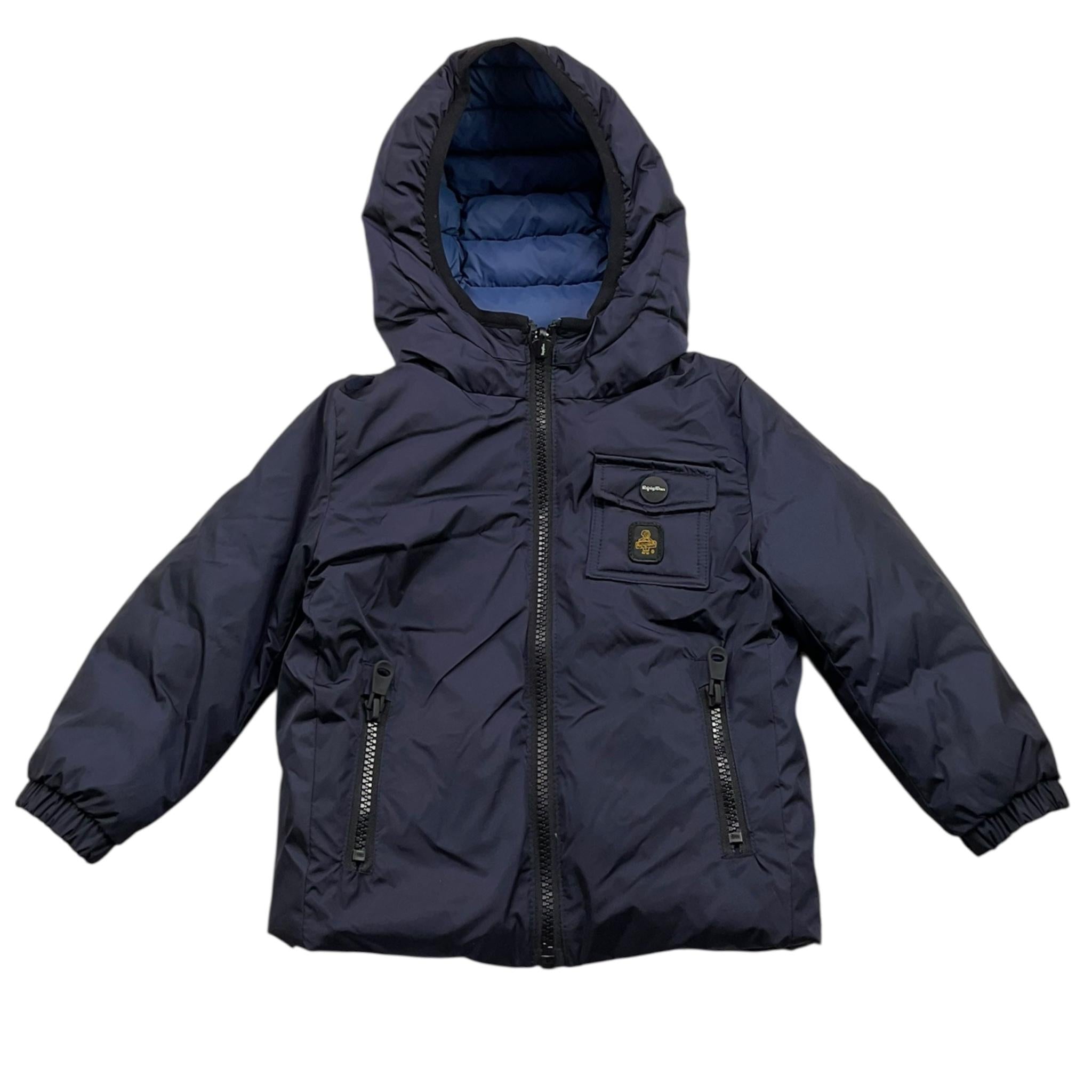 REFRIGIWEAR giubbino tinta unita con zip e cappuccio reversibile Blu per Neonato RWN825 BLU REFRIGIWEAR 
