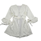 Mimilu' Cardigan Tinta Unita per Bambina 704 PANNA MIMILU' 