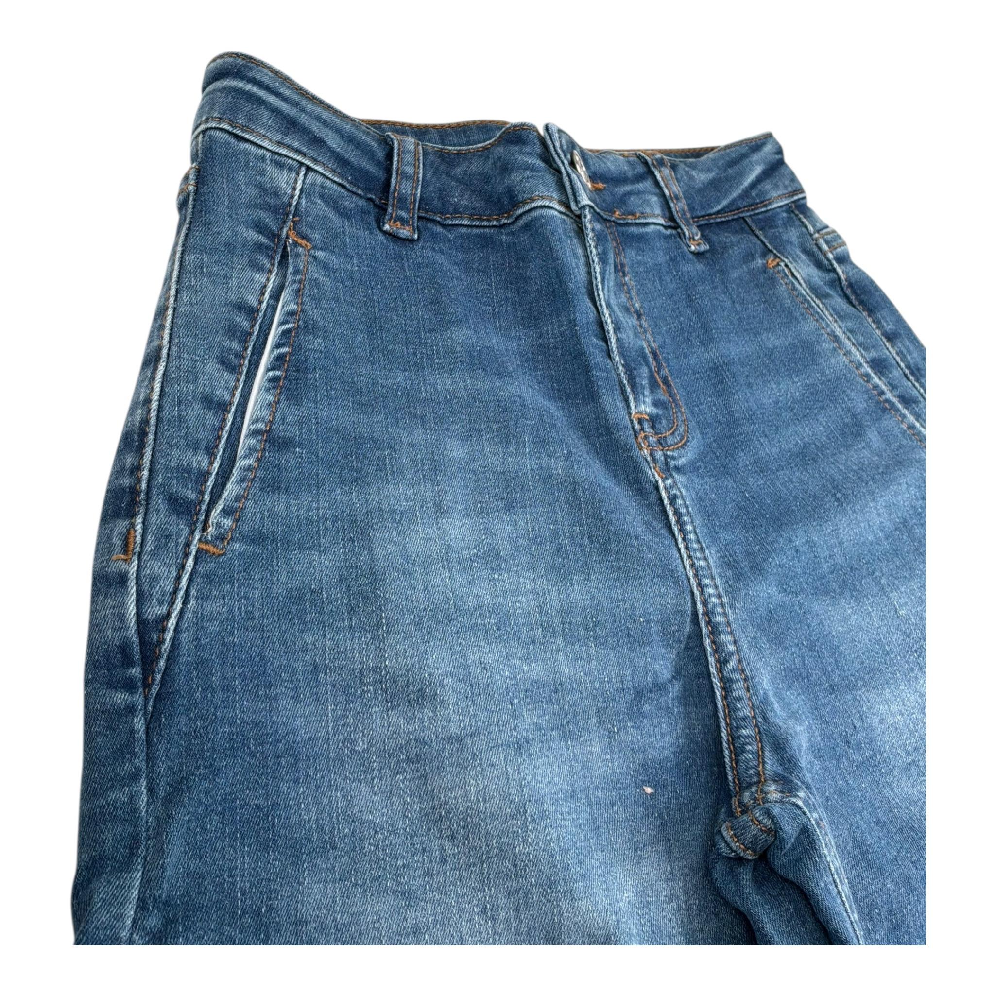 Liu Jo Jeans Tinta Unita Modello Palazzo per Bambina GA5086 BLU LIU JO 