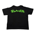 Blauer T-Shirt Girocollo Tinta Unita con Stampa per Neonato 25SBLKH02565 NERO BLAUER 