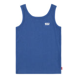 Levi'S Canotte Girocollo Tinta Unita con Logo per Bambina 3EK116 BLU LEVI'S 