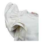 Vicolo T-Shirt Girocollo Tinta Unita con Logo per Neonata 3146M00370 PANNA VICOLO 