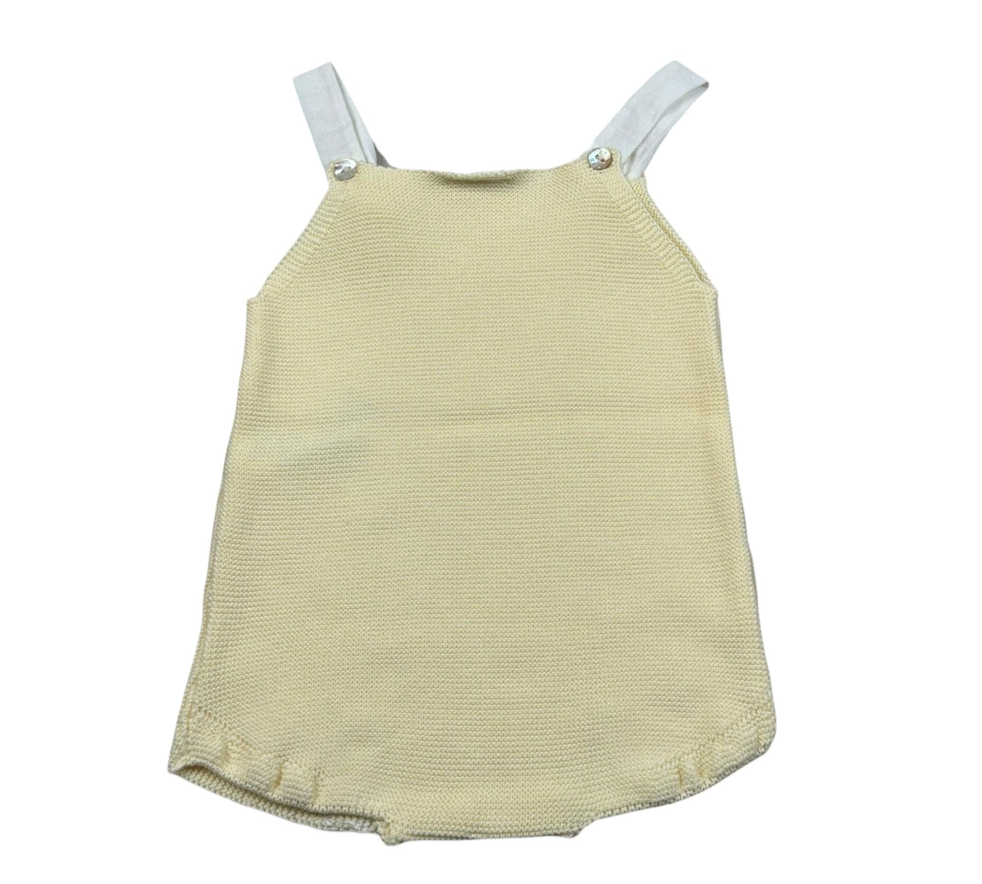 Paz Rodriguez Pagliaccetto Giromanica Tinta Unita per Neonata 022122292 GIALLO PAZ RODRIGUEZ 