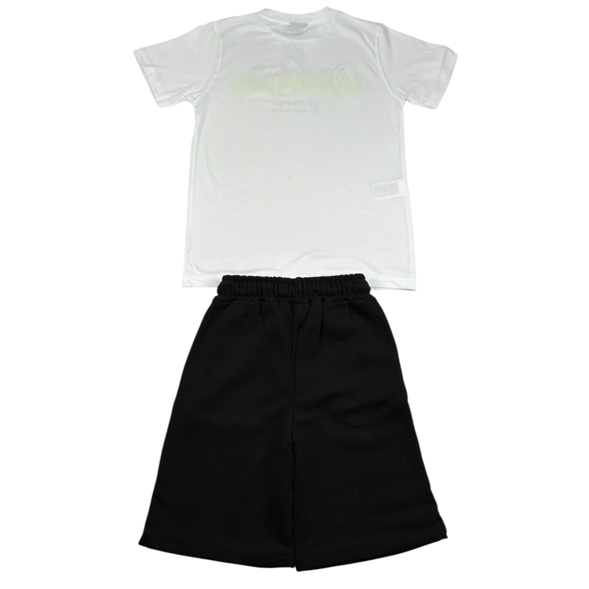 Disclaimer Completo 2 Pezzi T-Shirt-Bermuda Bicolore per Bambino 25EDK58477 BIANCO/NERO DISCLAIMER 