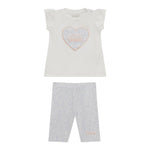 Guess Completo 2 Pezzi T-Shirt-Leggins per Neonata A5GG05K6YW4 BIANCO GUESS 
