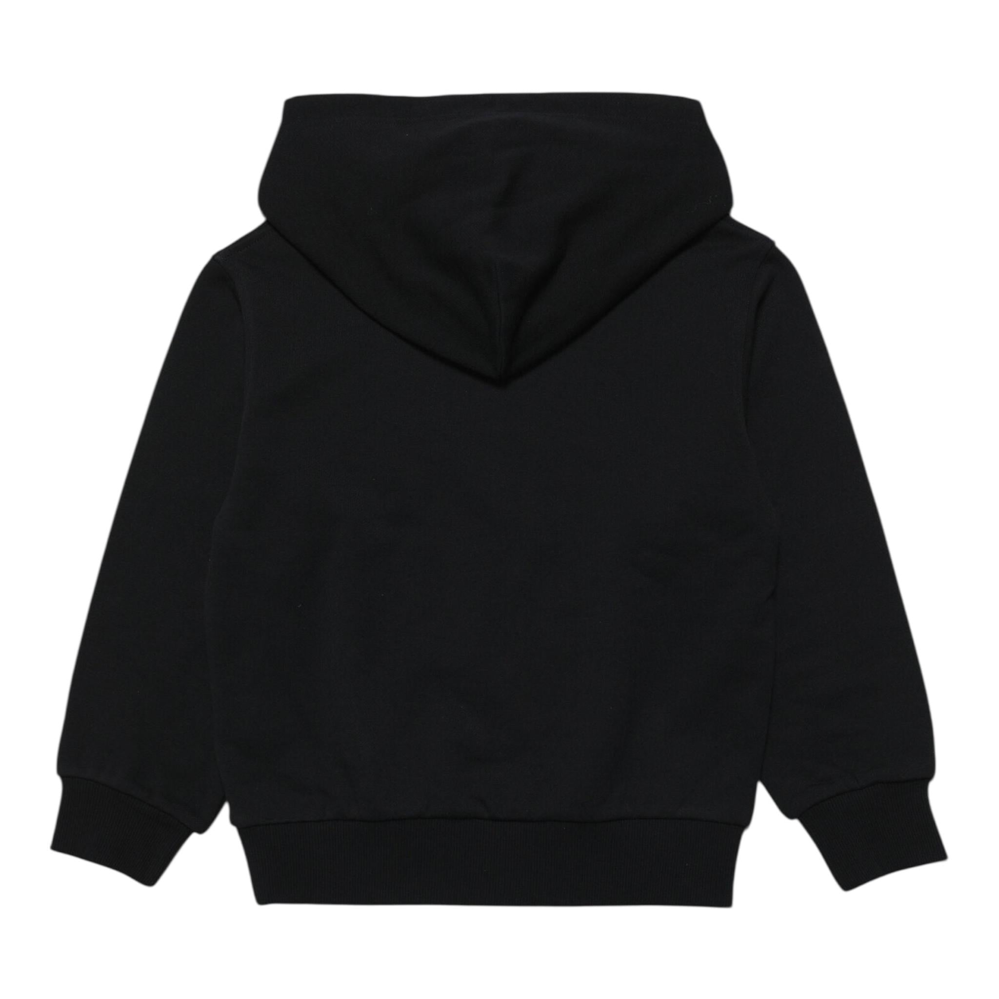 Diesel Felpa Chiusa con Cappuccio Tinta Unita con Logo per Bambino J01115 NERO DIESEL 