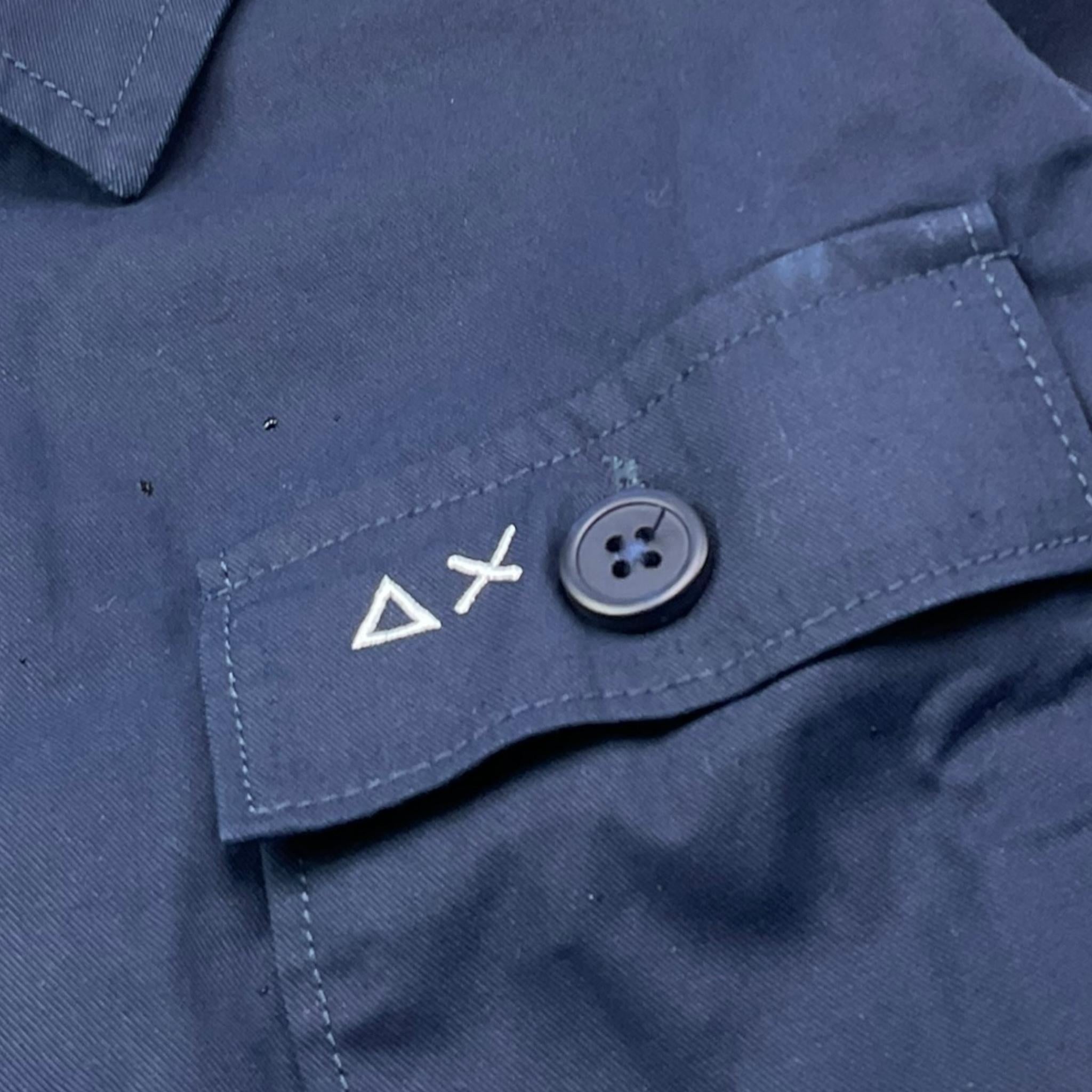 Sun68 Camicia Manica Lunga Tinta Unita per Bambino CPS35313 BLU SUN68 