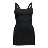 Saint Barth Abito Giromanica Tinta Unita  per Bambina TAINA NERO SAINT BARTH 