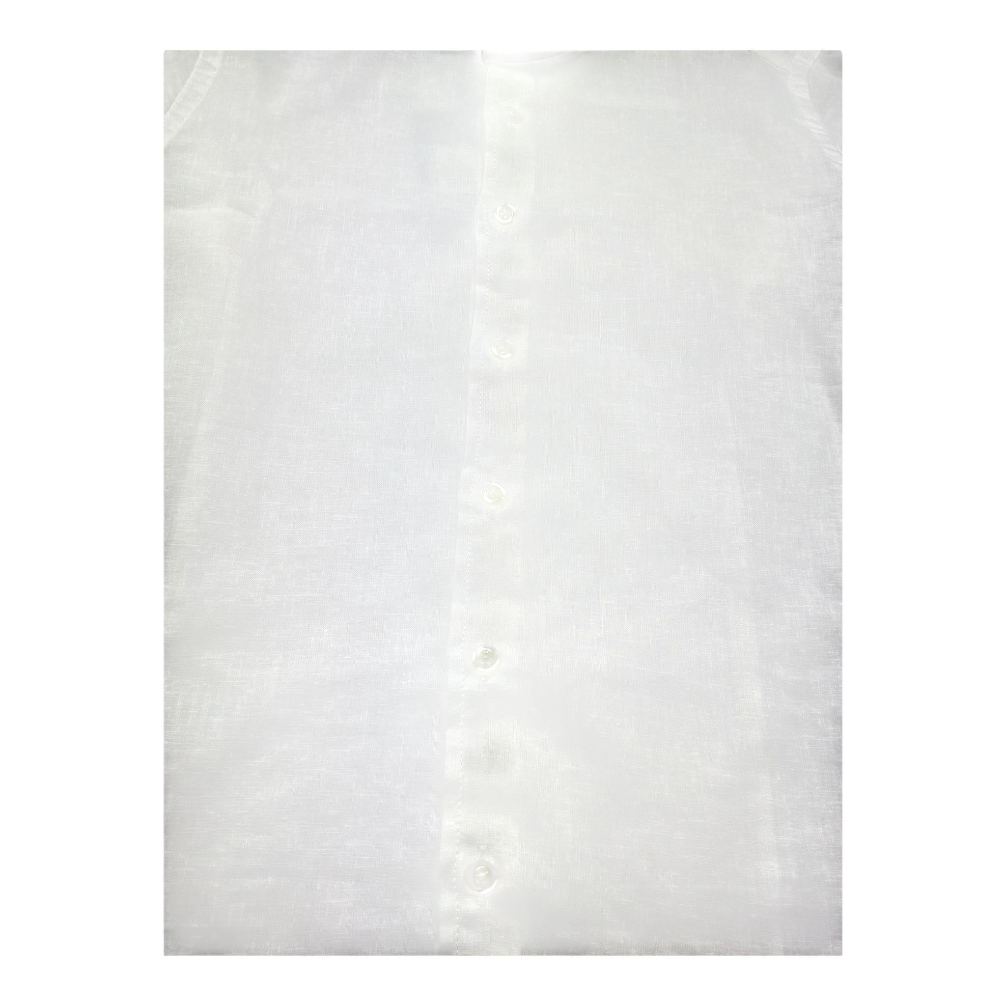 Emanuel Pris Camicia Manica Lunga Tinta Unita per Bambino ECM4169R BIANCO EMANUEL PRIS 