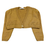 BARCELLINO coprispalle tinta unita con ricami Giallo per Neonata 115924N GIALLO BARCELLINO 