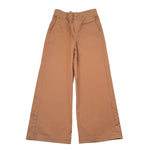 Please Pantalone Tinta Unita A Palazzo per Bambina PH12312G73 MARRONE PLEASE 