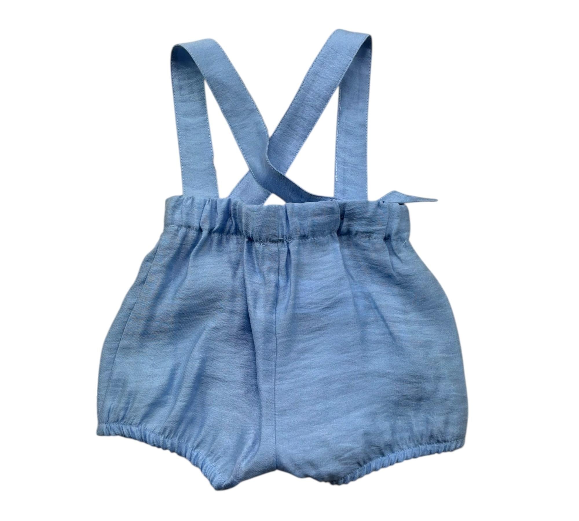 Le Bebe Pagliaccetto Tinta Unita  per Neonato LBB5376 AZZURRO LE BEBE 