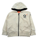 Suns Felpa tinta unita con Zip E Cappuccio Panna per Bambino MFS5104UX PANNA SUNS 
