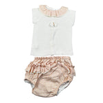 Pangasa Completo 2 Pezzi T-Shirt-Coulotte per Neonata 2531300 BIANCO PANGASA 