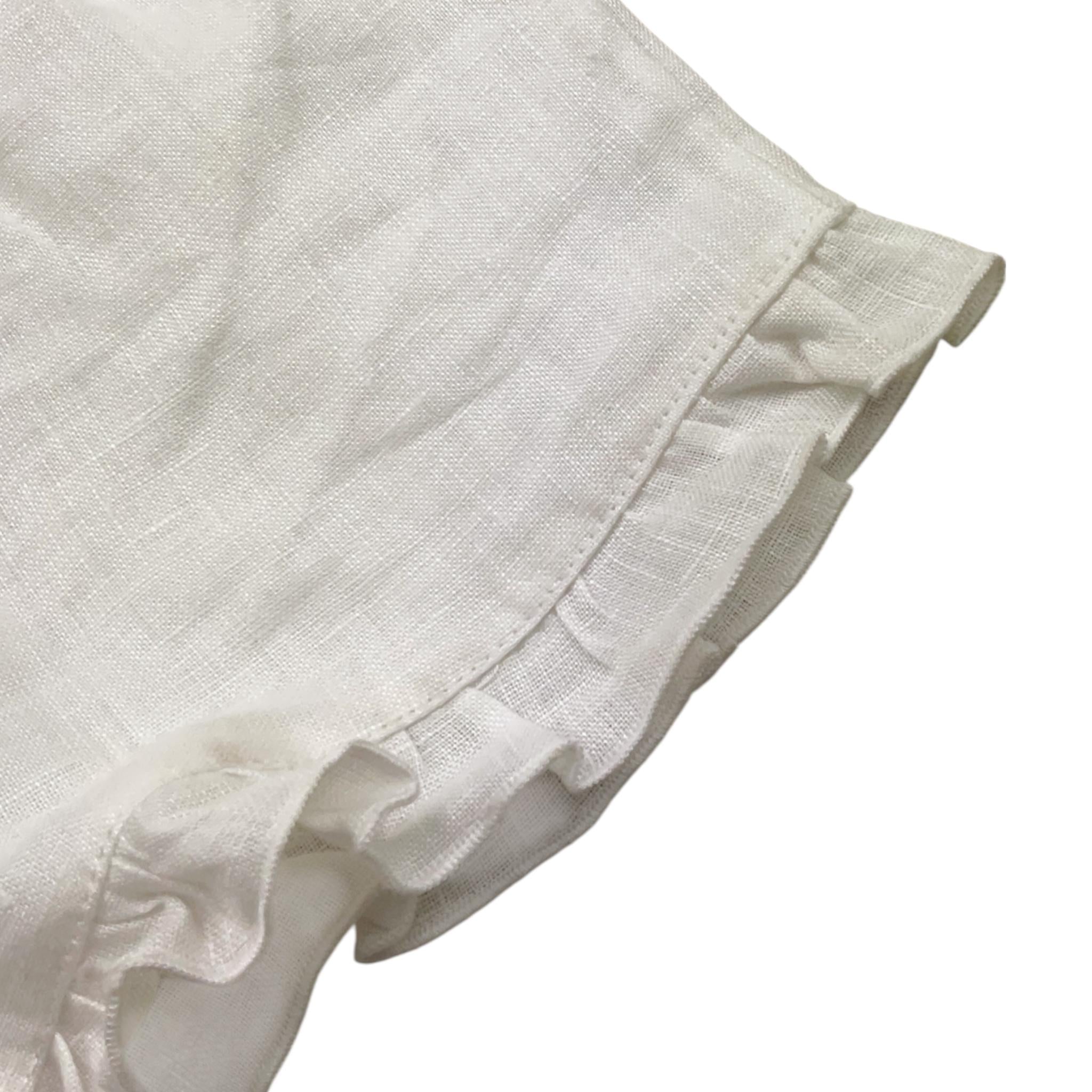 J.O. Milano Short Tinta Unita con Elastico In Vita per Neonata 174D2 BIANCO J.O. MILANO 