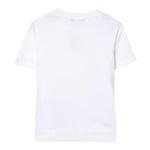 Balmain T-Shirt Girocollo Tinta Unita con Stampa per Bambino BW8P61 BIANCO BALMAIN 