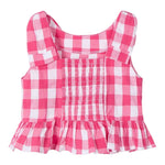 Mayoral Camicia Giromanica Fantasia A Quadri per Bambina 3023J BIANCO/FUXIA MAYORAL 