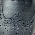 IL GUFO polacchina tinta unita con ricami Nero per Bambino G252 NERO IL GUFO 