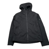 C.P. Company Giubbino tinta unita con Cappuccio Nero per Bambino CMS001 NERO C.P. COMPANY 