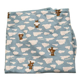 Moschino Coperta Tinta Unita con Stampa per Neonata MRB00F AZZURRO MOSCHINO 