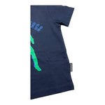 Bikkembergs T-Shirt Girocollo Tinta Unita con Logo per Neonato BK1805 BLU BiKKEMBERGS 
