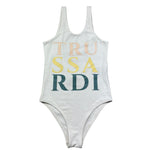 Trussardi Costume Intero Tinta Unita con Logo per Bambina TGP26025CO BIANCO TRUSSARDI 