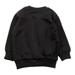 YOSHII felpa girocollo tinta unita con stampa Nero per Neonato YSH022 NERO YOSHII 