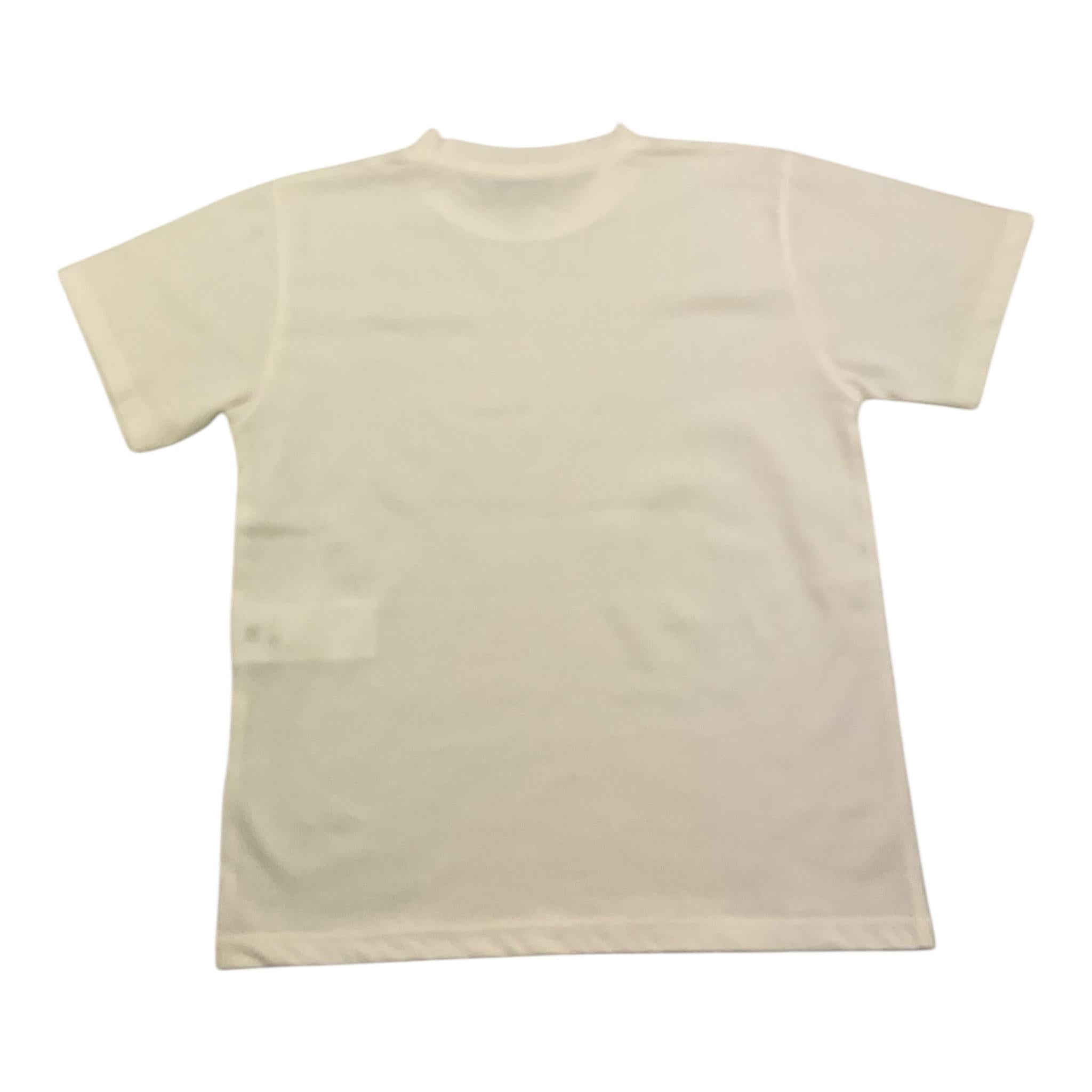 Paolo Pecora T-Shirt Girocollo Tinta Unita con Taschino per Bambino PP4055 BIANCO PAOLO PECORA 
