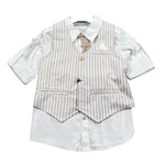 Jacques & Monique Completo 3 Pezzi Cravatta-Gilet-Camicia per Bambino JM1333B BIANCO JACQUES & MONIQUE 